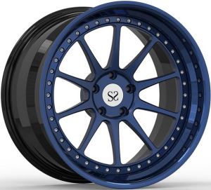 Roda palsu 3 Keping Pusat Biru