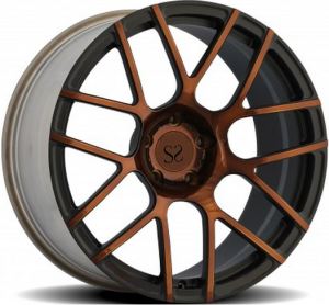 Hitam dengan Roda Magnesium tempaan Gangsa