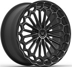 2018 BMW M740i Replika 1 Keping Roda Tempa Hitam Dimesin 22x9.0 Dan 22x10