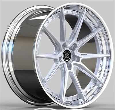 BMW M5 Custom 2-PC Rim Gaya Penalaan Bibir Digilap Dan Cakera Berus