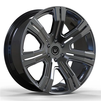 Rim Monoblock Dipalsukan Gelap Wajah Digilap Tugas Berat Untuk Escalade