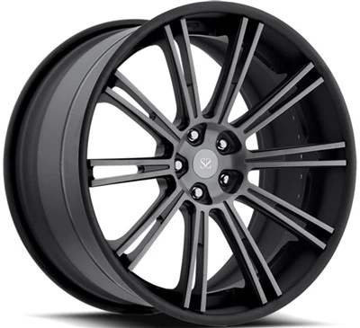 Untuk Benz SLS-Class Black Machine Face 18 19 20 21 22 Inci 2-Roda Tersuai Aloi Dipalsukan PC