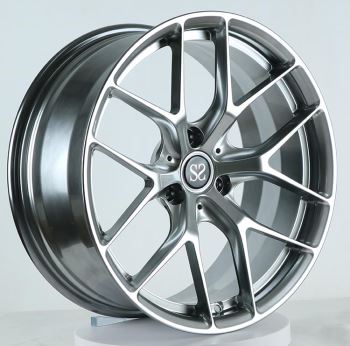 Tersuai 1-PC Hyper Silver 18 Aloi Rims Untuk Pintar 3x112