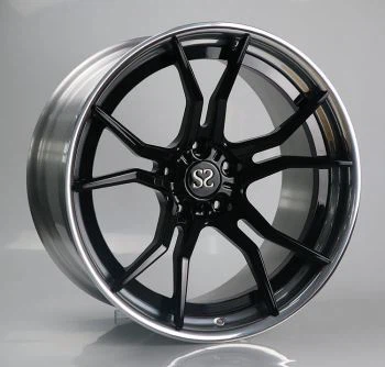 Custom Gloss Black 22inch 2-PC Rims Untuk Porsche Cayenne Car Rims