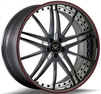 Rim 21 inci Disesuaikan 2-PC Rims Roda Untuk Land Rover Range Rover 22Rims