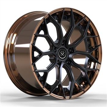 Gangsa +Rim Hitam Untuk X5 X6 20 Inci 2-PC Rim Aloi Dipalsukan 5x112