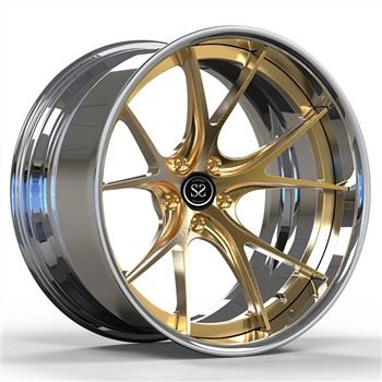 SSJK2053 Ustom 2 Piece 20 Inch Polish Rims Rims Diperbuat Daripada Aloi Aluminium 6061- T 6