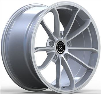 Rim Aloi Monblock 19x8.5 Dan 19x11 Perak Dipalsukan 5x130 Untuk Porsch 991