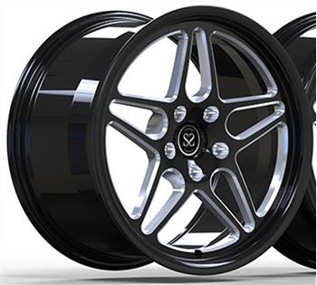 SSJK1031 Gloss Black Milling Windows Forged Monoblock Rims 19x8.5 19x9.5 5x114.3 Sesuai Untuk Mazada X7