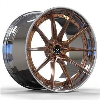 SSJK2008 Gaya Bercakap Tersuai Poland 2-PC 20 21 Inci F430 Ferrari Forged Wheels 5x108