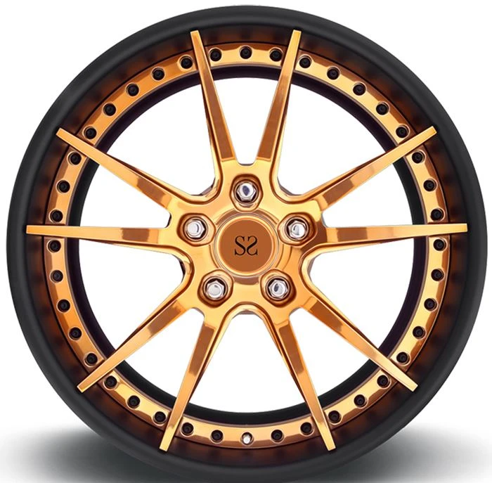 17 18 19 Muka Mesin Jingga Inci Untuk Rim Aventado Huracan 3-Roda Mewah Aloi Aluminium Tempa PC