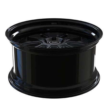 Grey Disc Forged 2 Piece Wheels Gloss Black Lips For BMW 750i 20inch Custom Rims