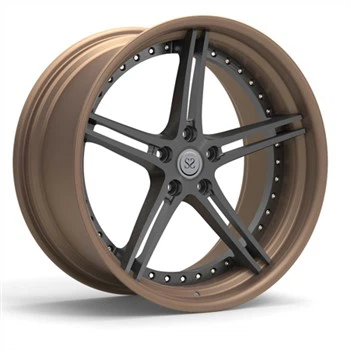 Roda 2 Keping Dipalsukan Untuk Rim Tersuai Ford Mustang 20inci Gangsa Cekung Dalam